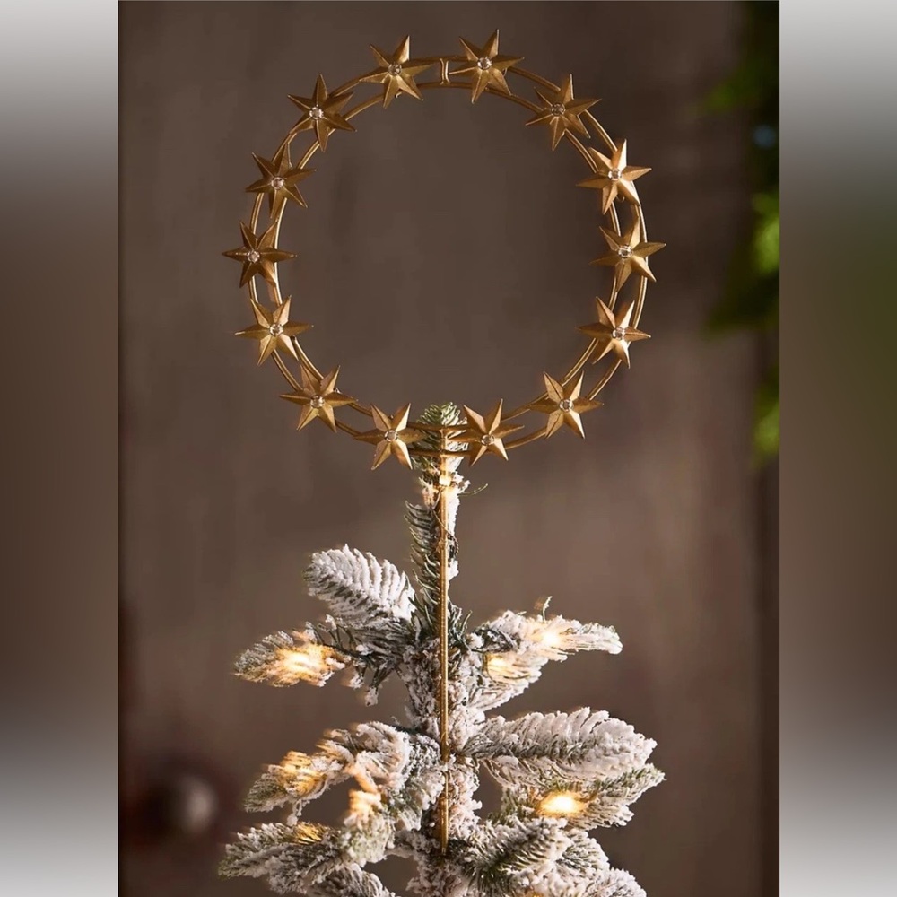 Anthropologie Starry Iron Ring Tree Topper